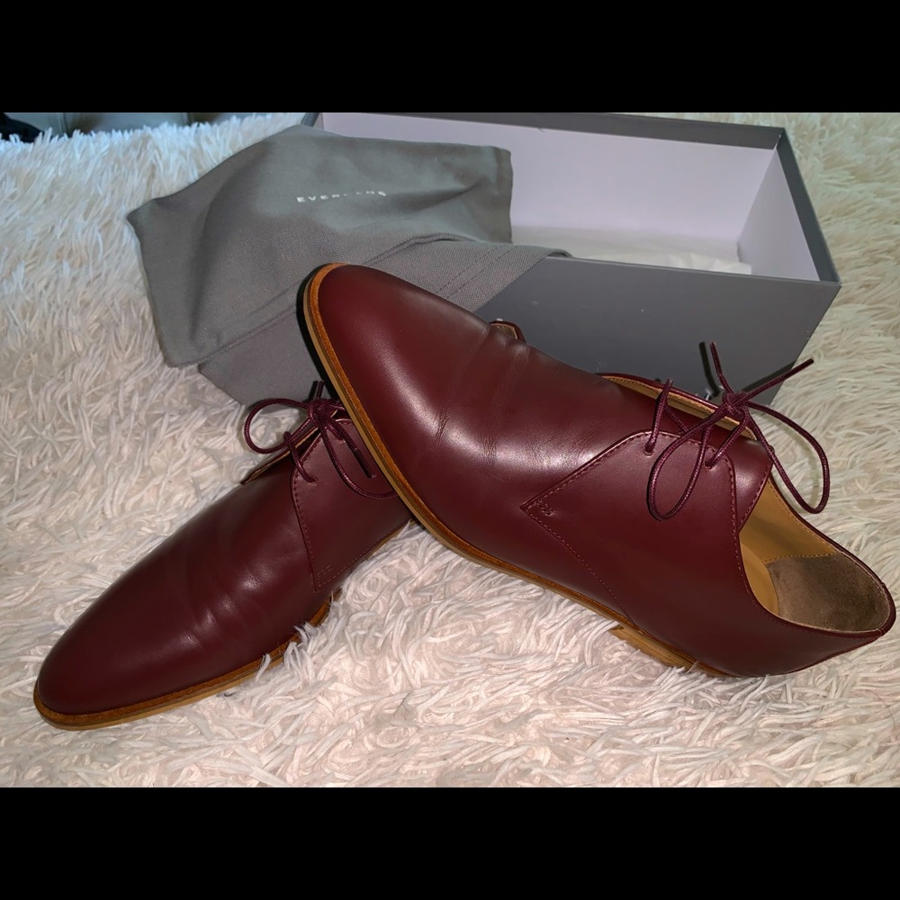 Everlane Modern Oxford in Burgundy